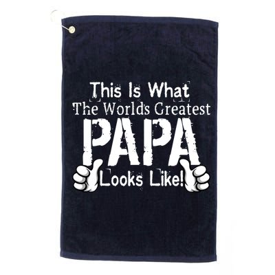 This Is What The World's Greatest Papa Looks Like Golf Towel