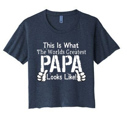 This Is What The World's Greatest Papa Looks Like Crop Top