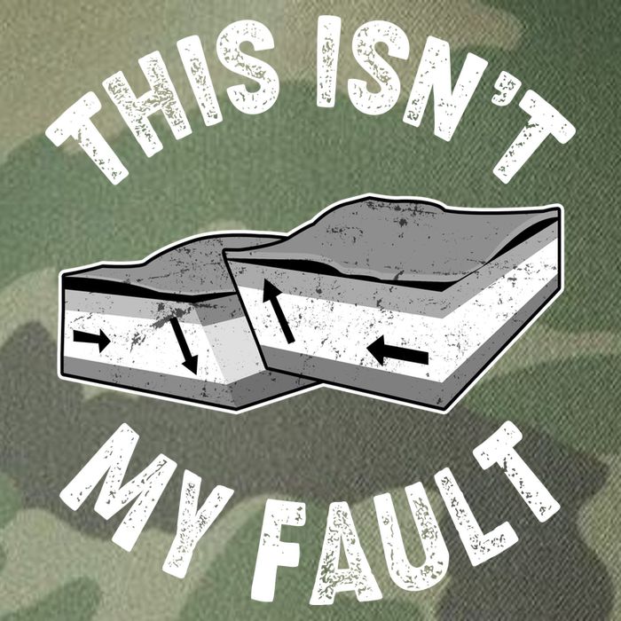 This Isn't My Fault Funny Geology Legacy Tie Dye Trucker Hat