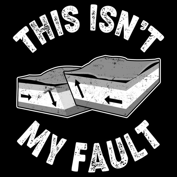 This Isn't My Fault Funny Geology Flatbill Hat
