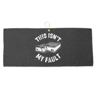 This Isn't My Fault Funny Geology Large Microfiber Waffle Golf Towel