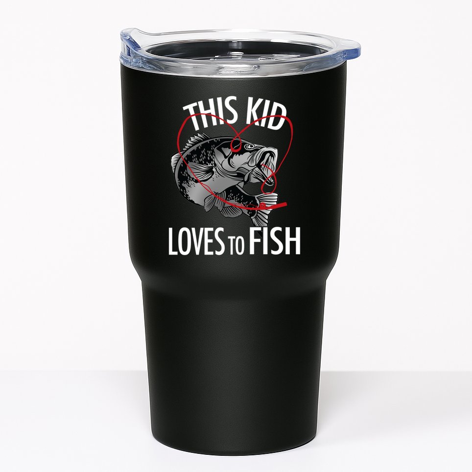 This Kid Loves To Fish Tumbler