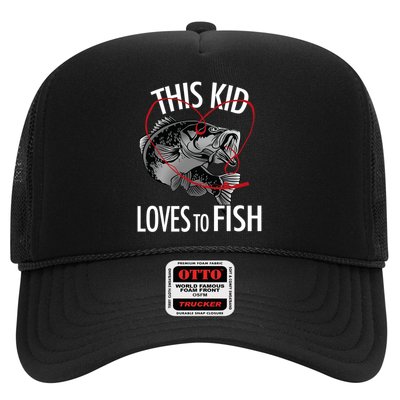 This Kid Loves To Fish Trucker Hat