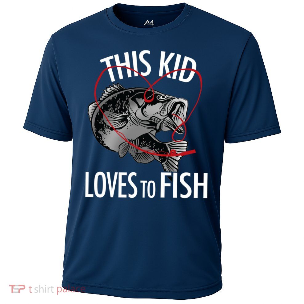 This Kid Loves To Fish Performance Shirt