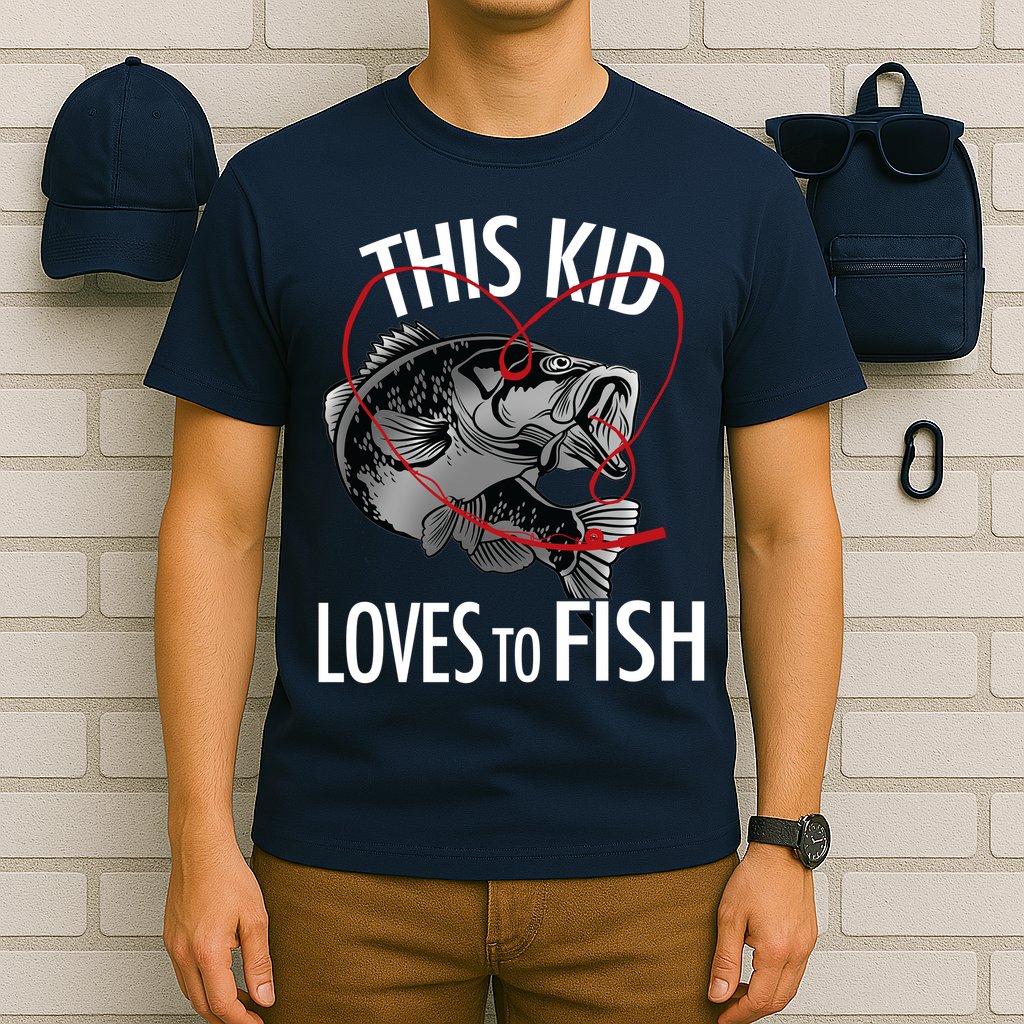 This Kid Loves To Fish T-Shirt