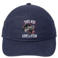 This Kid Loves To Fish 7-Panel Snapback Hat