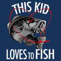 This Kid Loves To Fish 7-Panel Snapback Hat