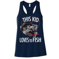 This Kid Loves To Fish Women's Racerback Tank