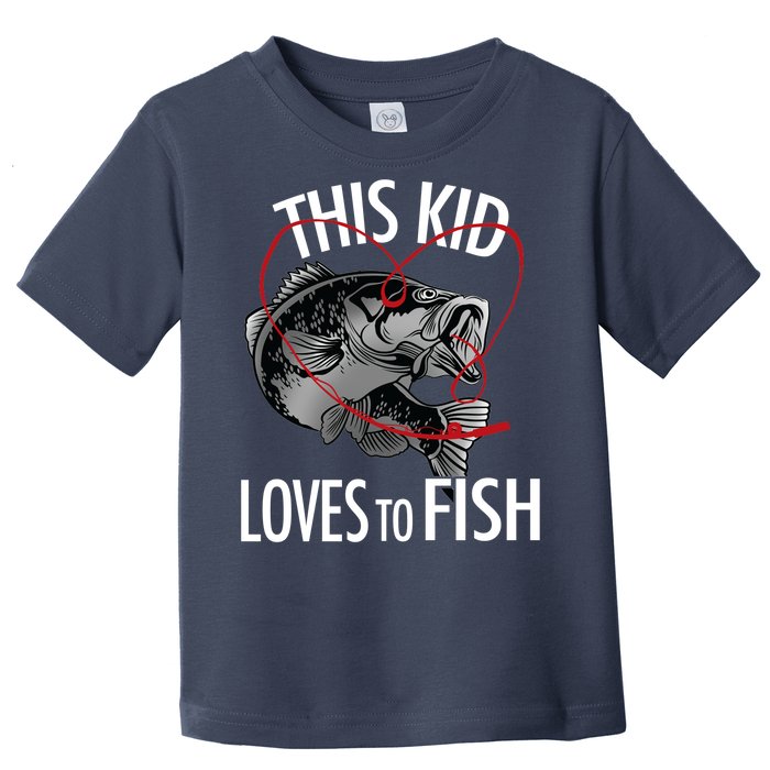 This Kid Loves To Fish Toddler T-Shirt