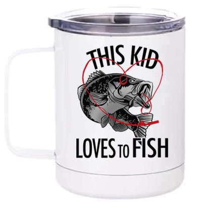 This Kid Loves To Fish 12 oz Stainless Steel Tumbler Cup