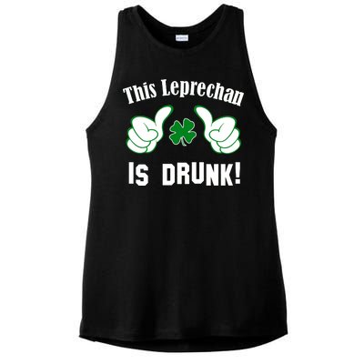 This Leprechaun Is Drunk Ladies PosiCharge Tri-Blend Wicking Tank