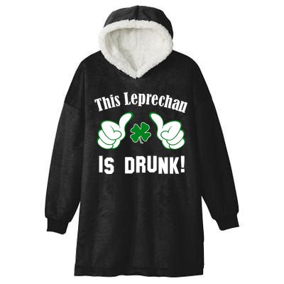 This Leprechaun Is Drunk Hooded Wearable Blanket