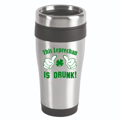 This Leprechaun Is Drunk 16oz Travel Tumbler
