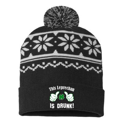 This Leprechaun Is Drunk USA-Made Snowflake Beanie