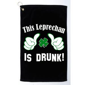 This Leprechaun Is Drunk Platinum Collection Golf Towel