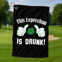 This Leprechaun Is Drunk Golf Towel