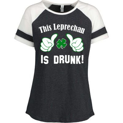 This Leprechaun Is Drunk Enza Ladies Jersey Colorblock Tee