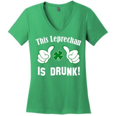 This Leprechaun Is Drunk Women's V-Neck T-Shirt