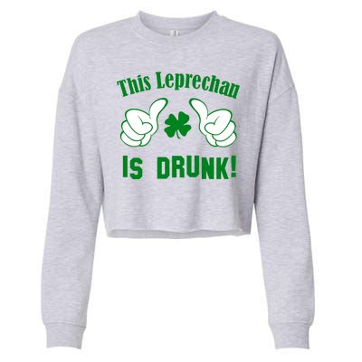 This Leprechaun Is Drunk Cropped Pullover Crew