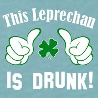 This Leprechaun Is Drunk Sueded Cloud Jersey T-Shirt