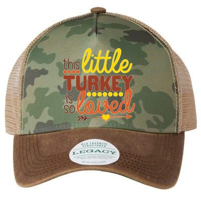 This Little Turkey Is So Loved Legacy Tie Dye Trucker Hat