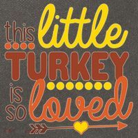 This Little Turkey Is So Loved Cotton Canvas Backpack