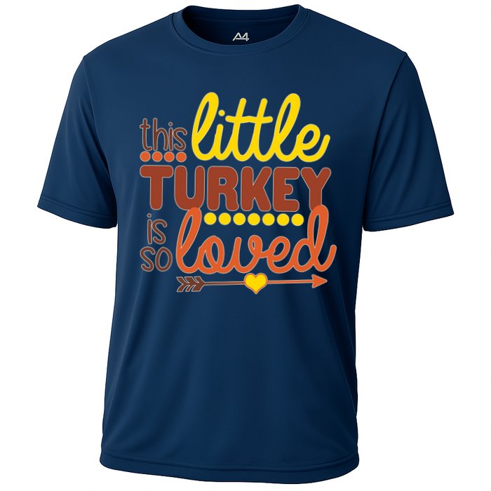 This Little Turkey Is So Loved Cooling Performance Crew T-Shirt