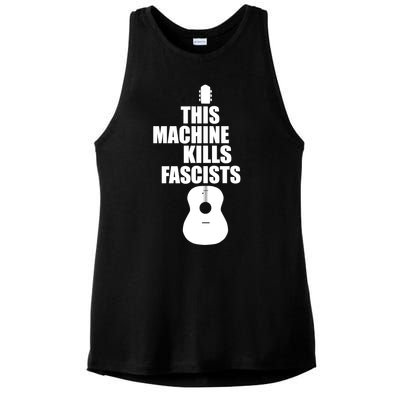 This Machine Kills Facists Ladies PosiCharge Tri-Blend Wicking Tank