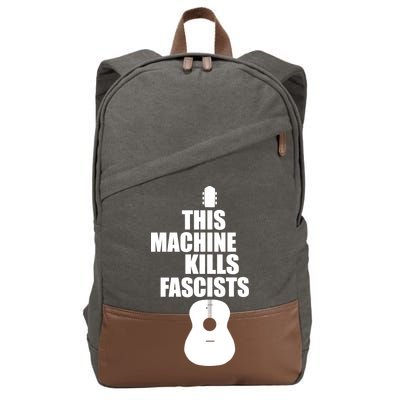 This Machine Kills Facists Cotton Canvas Backpack