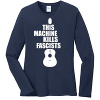 This Machine Kills Facists Ladies Long Sleeve Shirt