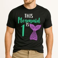 This Mermaid Is 1 Years Old Birthday Cooling Performance Crew T-Shirt