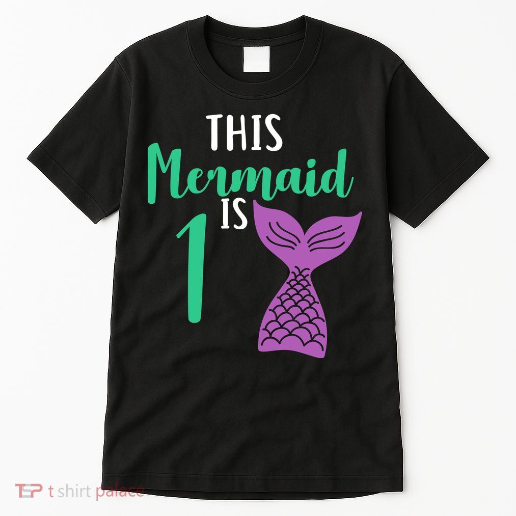 This Mermaid Is 1 Years Old Birthday Tall T-Shirt