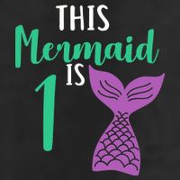 This Mermaid Is 1 Years Old Birthday Adult Drive Performance Visor