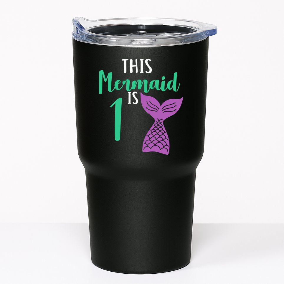 This Mermaid Is 1 Years Old Birthday Tumbler