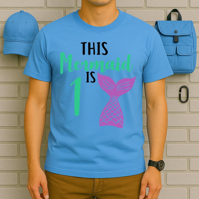This Mermaid Is 1 Years Old Birthday T-Shirt