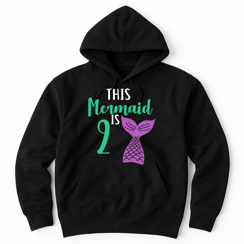 This Mermaid Is 2 Years Old Birthday Hoodie