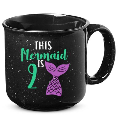 This Mermaid Is 2 Years Old Birthday 15oz Campfire Ceramic Mug