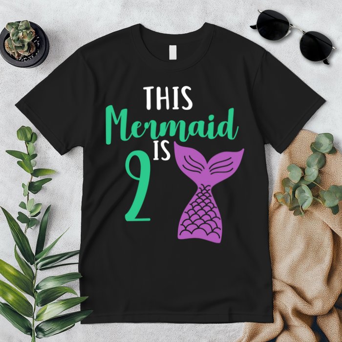 This Mermaid Is 2 Years Old Birthday Premium T-Shirt