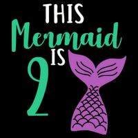 This Mermaid Is 2 Years Old Birthday Premium T-Shirt