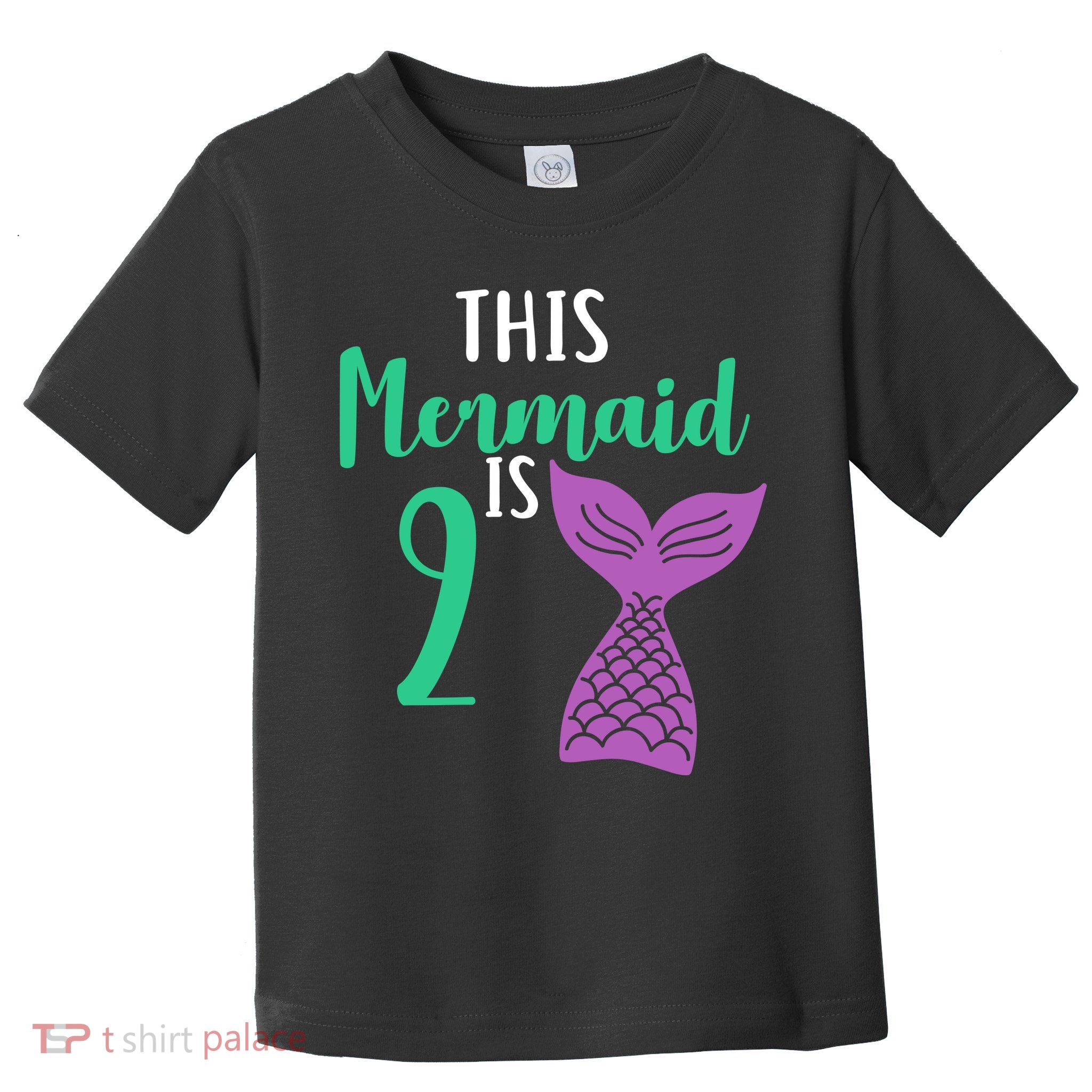 This Mermaid Is 2 Years Old Birthday Toddler T-Shirt