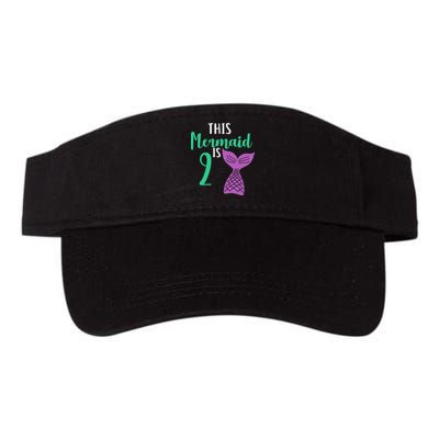 This Mermaid Is 2 Years Old Birthday Visor