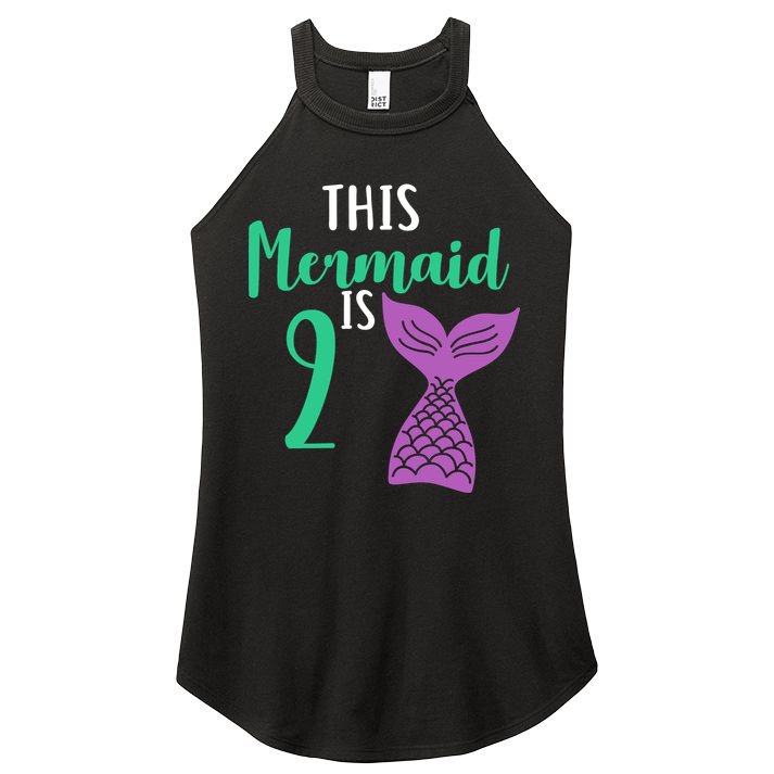 This Mermaid Is 2 Years Old Birthday Women's Perfect Tri Rocker Tank