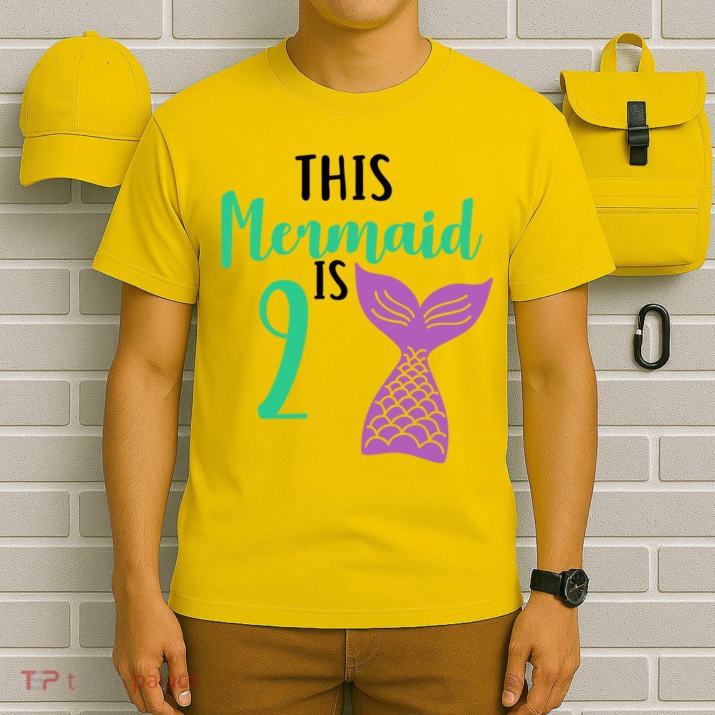 This Mermaid Is 2 Years Old Birthday T-Shirt