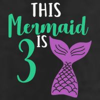 This Mermaid Is 3 Years Old Birthday Adult Drive Performance Visor