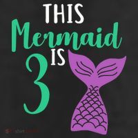 This Mermaid Is 3 Years Old Birthday Trucker Hat