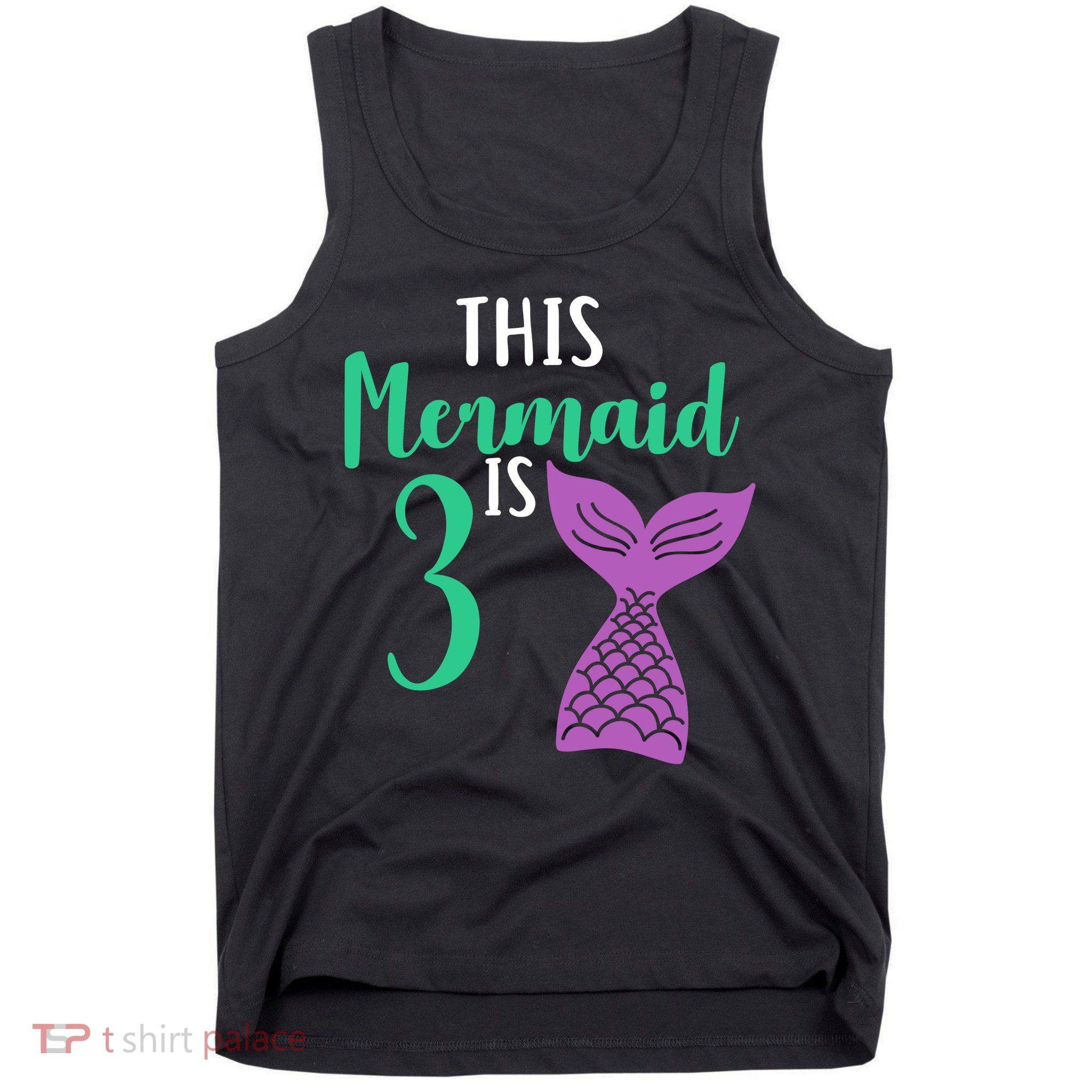 This Mermaid Is 3 Years Old Birthday Tank Top