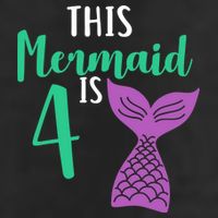 This Mermaid Is 4 Years Old Birthday 11oz C Handle Ceramic Mug