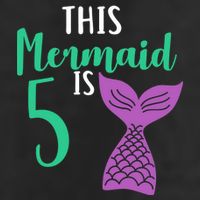 This Mermaid Is 5 Years Old Birthday 11oz C Handle Ceramic Mug