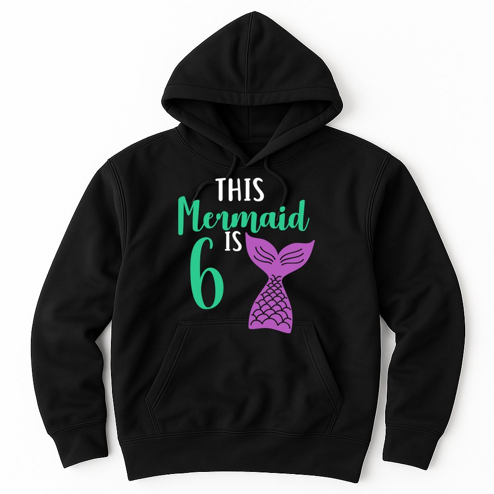 This Mermaid Is 6 Years Old Birthday Hoodie