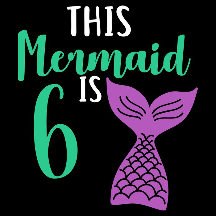 This Mermaid Is 6 Years Old Birthday T-Shirt